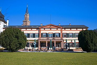 Weinheim Castle, former castle of the princes of the Kurpfalz (Electoral Palatinate) currently serving as the town hall in Weinheim, Baden-Wuerttemberg, Germany, Europe