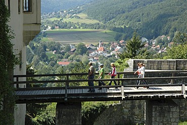 Castle Prunn, one of the best erhaltenenen castles of Germany, Altmuehltal, Bavaria