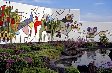 A mural from Cesar Manrique, Fundacion Cesar Manrique (Taiche), Lanzarote