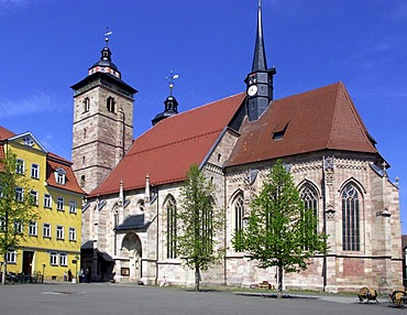 Church in the town Schmalkalden, Germany