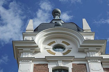 The Elsterpark Leipzig, former colored thread works, is Europe's biggest industry monument from the period of promotion, detail