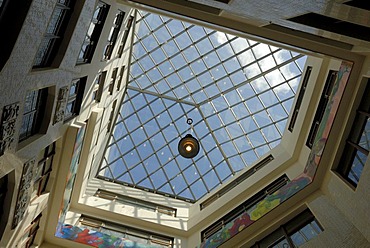 Glass ceiling, Passage Specks Hof, Leipzig, Saxony, Germany