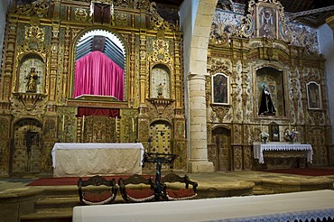 Alter, church Nuestra Senora de Regla in Pajara, Fuerteventura, Canary Islands, Spain