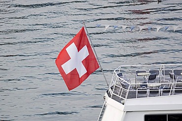 Swiss flag, Lucerne, Switzerland