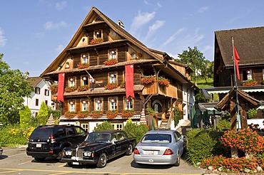 Typical hotel, Lucerne canton, Switzerland