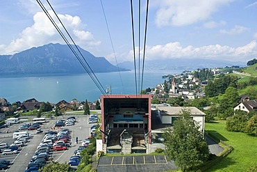 Ropeway Weggis, Lake Lucerne, Lucerne canton, Switzerland