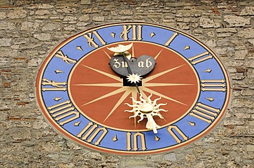 Town hall clock, Lucerne, canton Lucerne, Switzerland