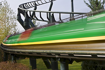 Fast rollercoaster, Legoland, Guenzburg, Bavaria, Germany