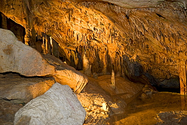 Coca de ca Marca dripstone caves near Sant Miguel, Ibiza, Baleares, Spain