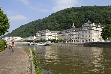 Haecker's Kurhotel, Spa Hotel, on the River Lahn, Bad Ems, Rhineland-Palatinate, Germany, Europe