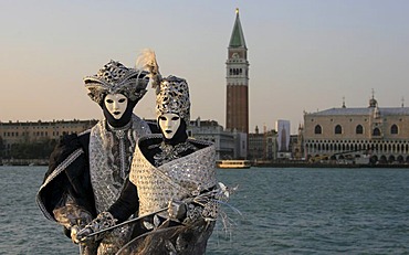 Portrait, Carnival in Venice, Person wearing mask Venice, Veneto, Italy