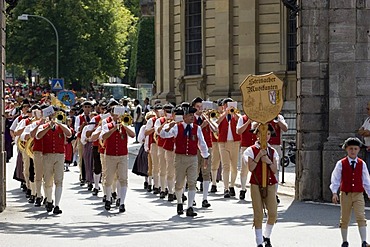 Kiliani festive procession Wurzburg Wuerzburg Franconia Bavaria Germany