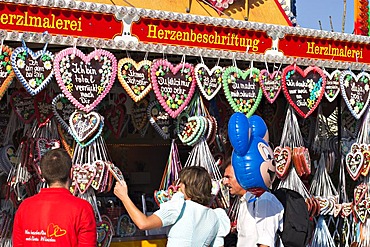 Gingerbread hearts Oktoberfest Munich