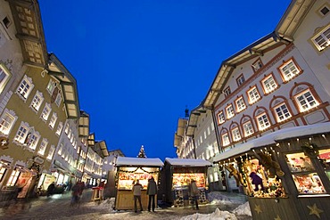 Christmas market in Bad Tolz Upper Bavaria Germany