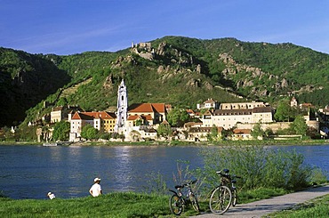 Durnstein Duernstein Danube river Wachau Lower Austria