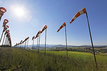 Wind cones , work of art from Ivan Kafka , Eschlkam , Upper Palatinate , Bavaria Germany