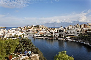 Agios Nikolaos (Aghios Nikolaos), lake Voulismeni, Crete, Greece