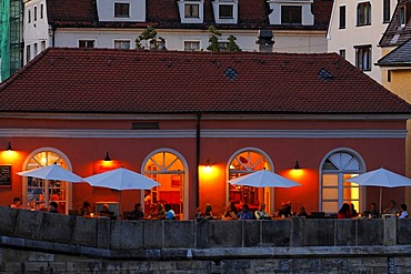 Cafe Trattoria Marina, Regensburg, Upper Palatinate, Bavaria, Germany