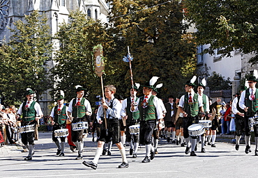 Traditional opening parade, Oktoberfest, Munich beer festival, Bavaria, Germany