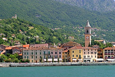 Porlezza on the shore of Lago di Lugano, Italy