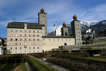 The Stockalperpalast in Brig, one of the most famous and certainly the moust beautiful baroque building in Switzerland. Built by Kaspar Stockalper from 1658 through 1678.