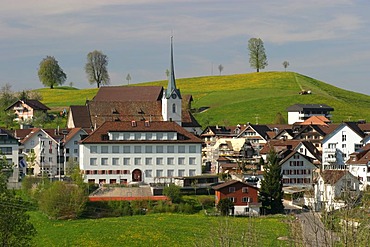 Menzingen, Switzerland in a famous drumlin-setting formed by glaciers during the last ice age.