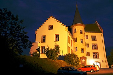 Krenkinger castle in the historic town of Engen (Hegau, Baden-Wurttemberg, Germany).