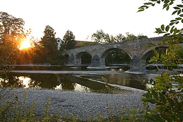 The Thur Bridge near Bischofszell is the oldest remaining stone arch bridge in Switzerland, dating back to the Middle Ages.