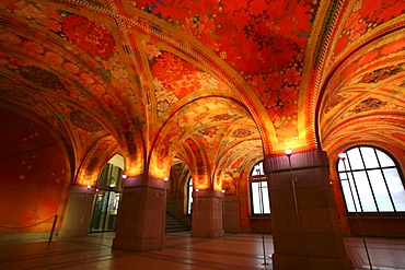 The flower hall of the city police station, Zurich, Switzerland