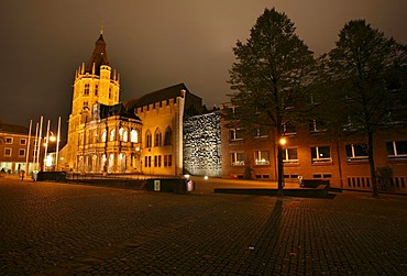St. Martin church seen from the Lint alley, Cologne, NRW, Germany