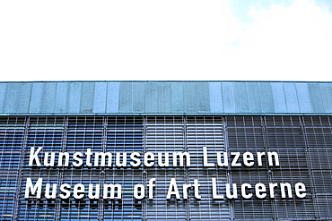 Sign at the Culture and Convention Center KKL, Lucerne, Switzerland