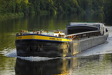 Navigation on river Neckar, Baden-Wuerttemberg, Germany