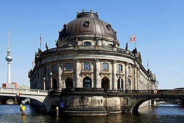 Bode Museum and television tower, Berlin, Germany, Europe