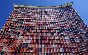 Facade of the multistory building of the GSW, Berlin, Germany, Europe