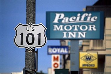 Motel, Monterey, California, USA