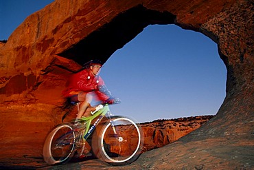 Mountain biker, Moab, Utah, USA