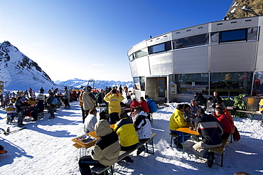 Jochdole mountain restaurant, Hochstubai, Tirol, Austria, Europe