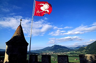 Gruyeres Castle, La Gruyere, Fribourg, Switzerland, Europe