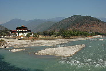 Punakha Dzong (Pungthang Dechen Dzong), Bhutan, Himalaya