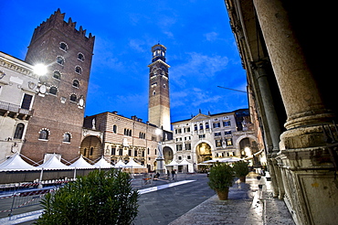 Piazza dei Signori, historic centre of Verona, Italy, Europe