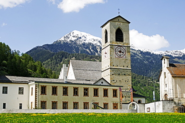 St. Johann Benedictine Monastary, World Cultural Heritage, in Muestair, Val Muestair, Muenstertal, in Engadin, Graubuenden, Switzerland, Europe