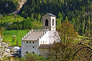 St. Johann Benedictine Monstary, World Cultural Heritage, in Muestair, Val Muestair, Muenstertal, in Engadin, Graubuenden, Switzerland, Europe