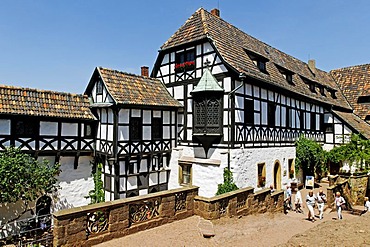 Bailiwick in the inner ward of the Wartburg Castle in Eisenach, Thuringia, Germany, Europe