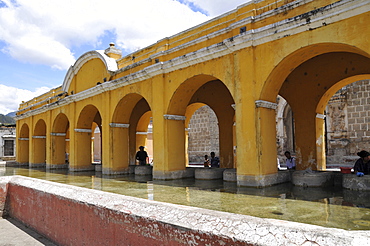 Public washing square, La Union Park, Antigua Guatemala, Guatemala, Central America