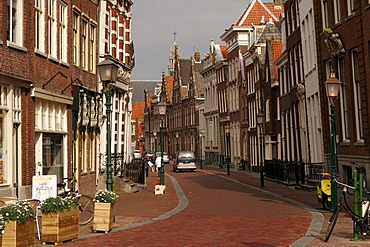 Old Town and street, Hoorn, Netherlands