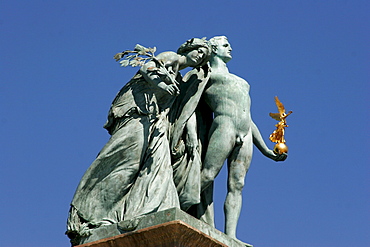 Millennium memorial at the Heroes' Square, Budapest, Hungary, Europe