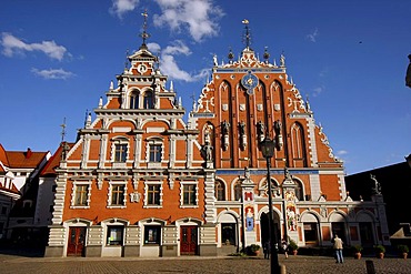 House of the Blackheads at the Town Hall Square in Riga, Latvia, Baltic states