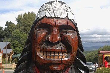 Beautiful colorful wooden mask Chile