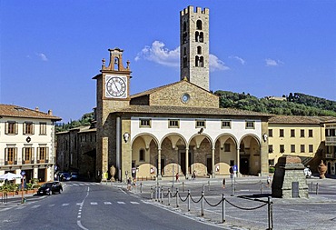 Parish church, Buondelmonti Square, Impruneta, Chianti, Florence, Firenze, Tuscany, Italy, Europe