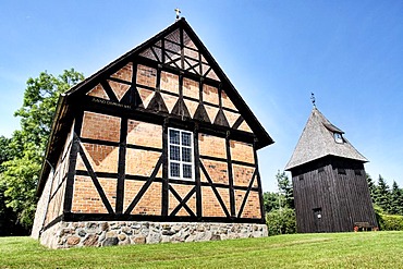 St. Magdalena Chapel in Undeloh, Lueneburg Heath Nature Reserve, Lower Saxony, Germany, Europe